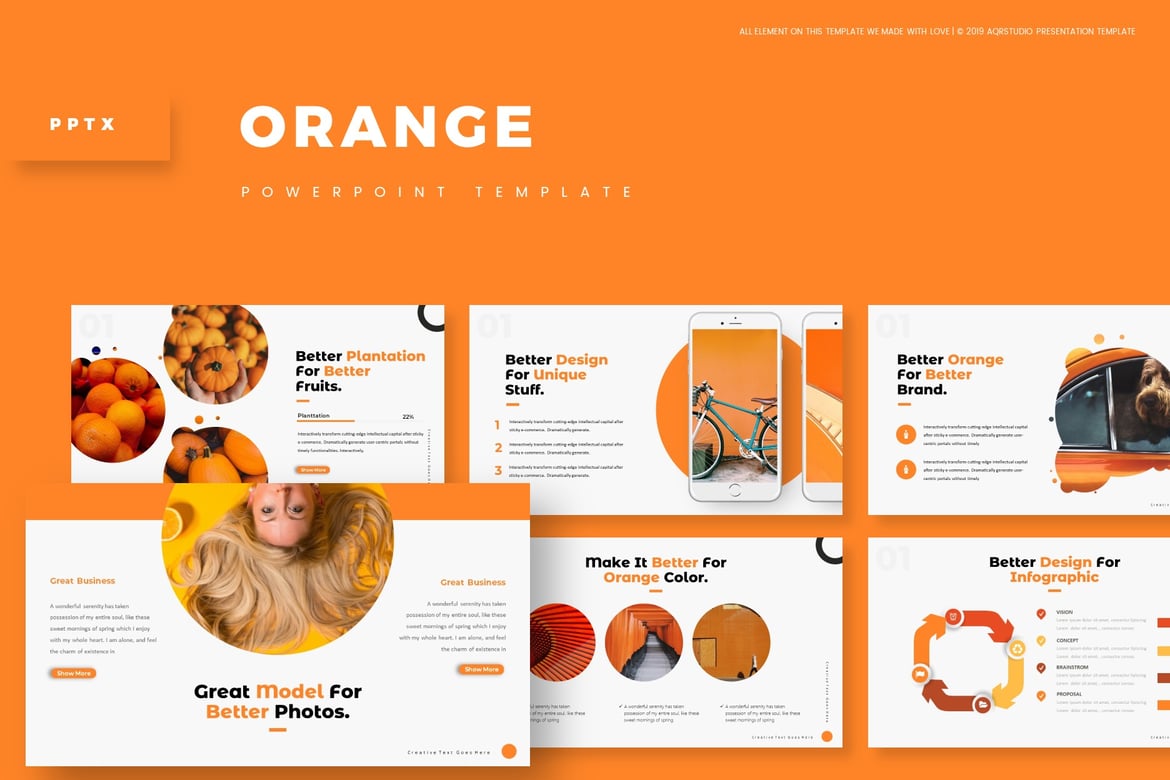 Template PowerPoint Orange - Solusi Presentasi Menarik dan Profesional