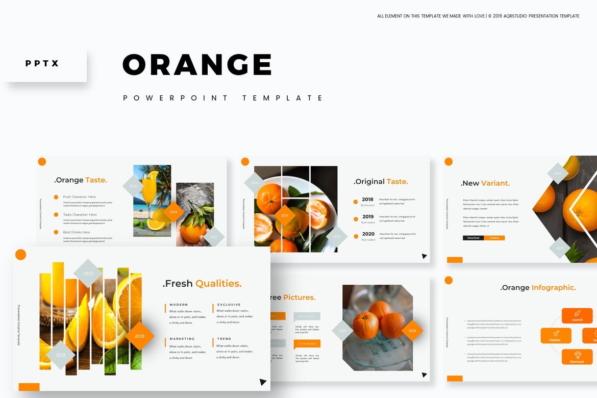 Template PowerPoint Warna Orange yang Menarik untuk Berbagai Kebutuhan