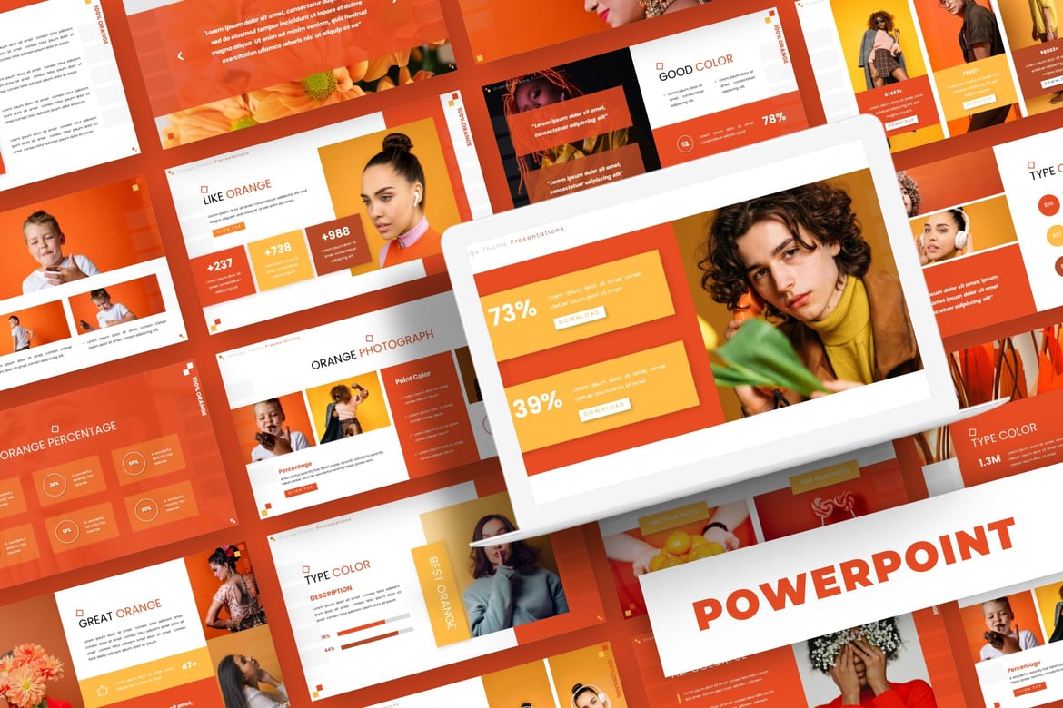 Template PowerPoint Orange - Presentasi Menarik untuk Segala Kebutuhan