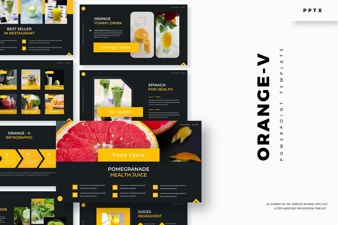 Template PowerPoint Orange-v: Solusi Kreatif untuk Presentasi Anda
