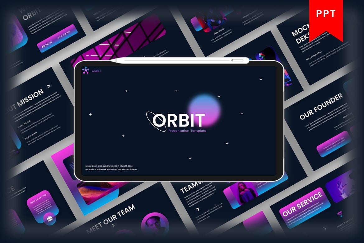 Orbit – Template PowerPoint Bisnis yang Menarik dan Profesional