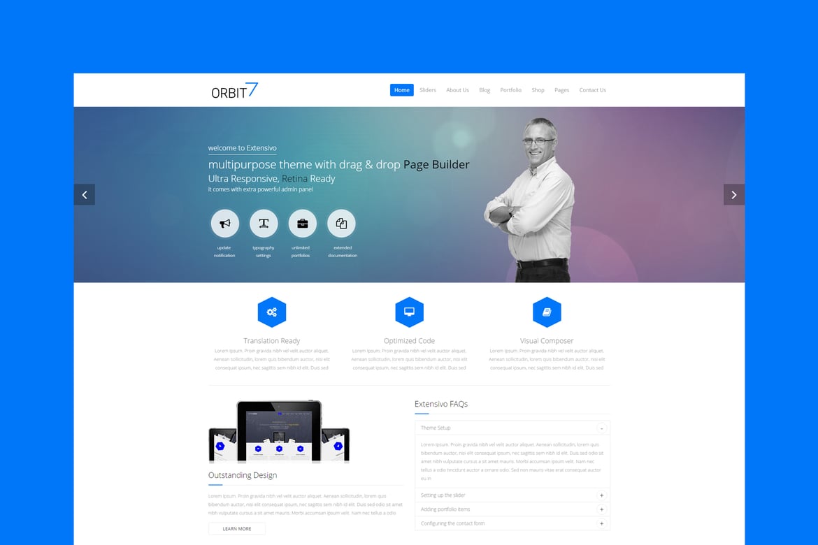 Orbit7 - Template Website Kreatif Serbaguna Berbasis HTML5