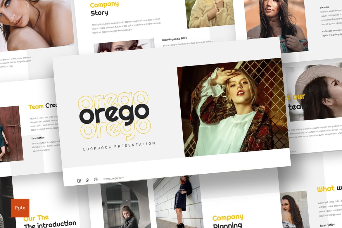 Template Presentasi Orego - PowerPoint Minimalis dan Kreatif