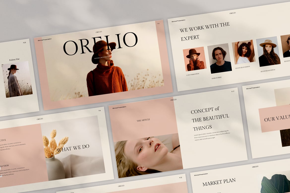 Template Powerpoint Orelio yang Minimalis dan Modern