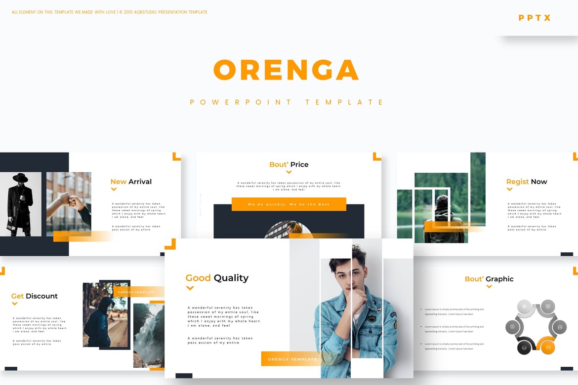 Template PowerPoint Orenga - Solusi Presentasi Serbaguna