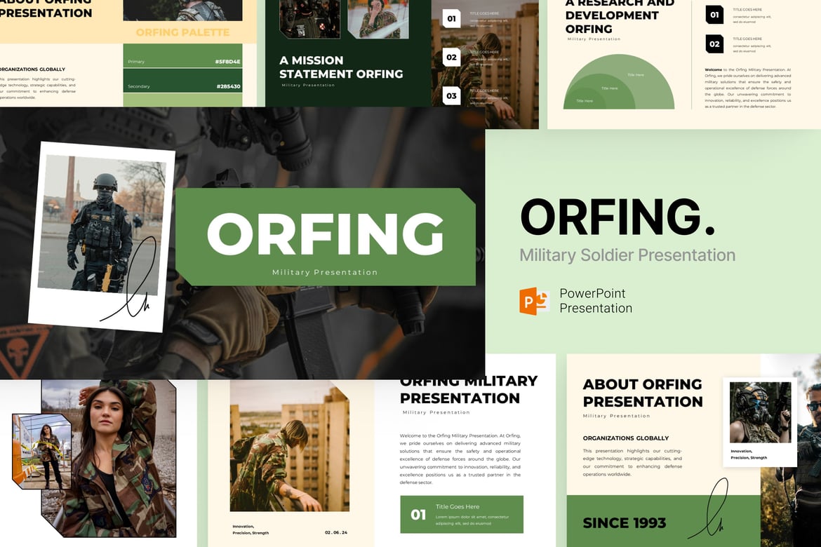 Template Powerpoint Militer Orfing - Ciptakan Presentasi yang Mengesankan