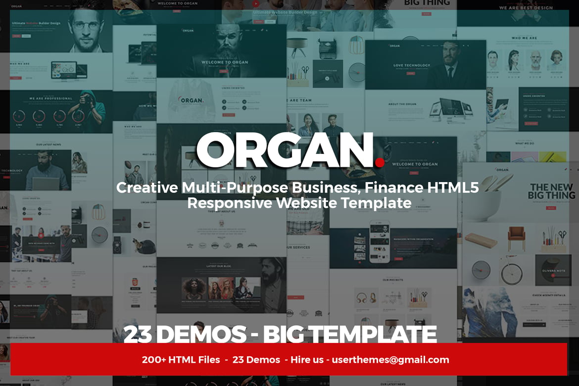 Organ - Template Website Multi-Purpose untuk Bisnis dan Keuangan