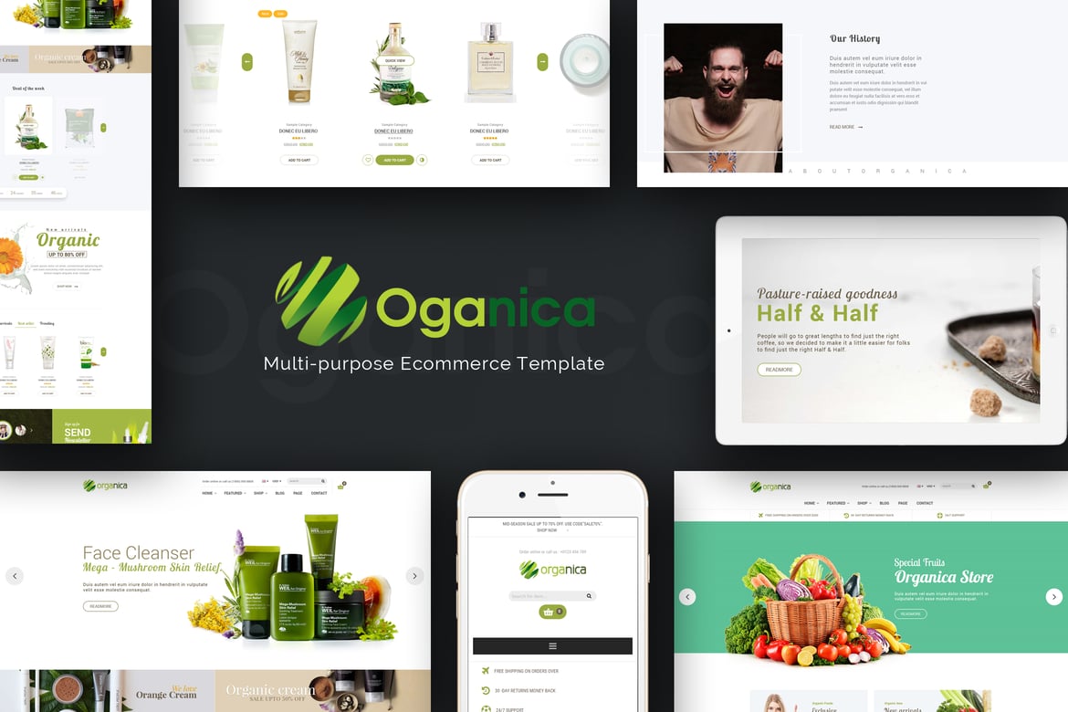 Tema WordPress Organica - Solusi Toko Online Responsif untuk Produk Organik