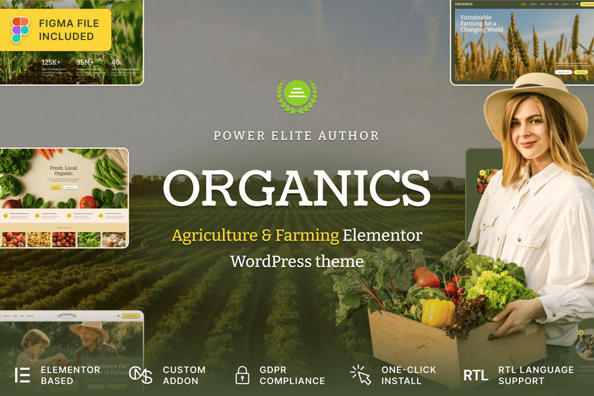 Tema WordPress Organics - Solusi Tepat untuk Pertanian dan Toko Makanan Organik