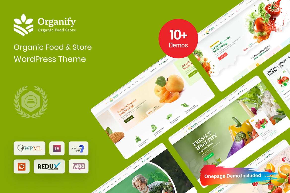 Organify - Tema WordPress Produk Makanan Organik yang Menawan