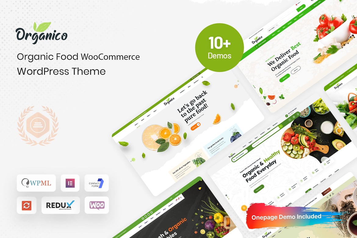 Organio - Tema WordPress Toko Makanan Organik Terbaik