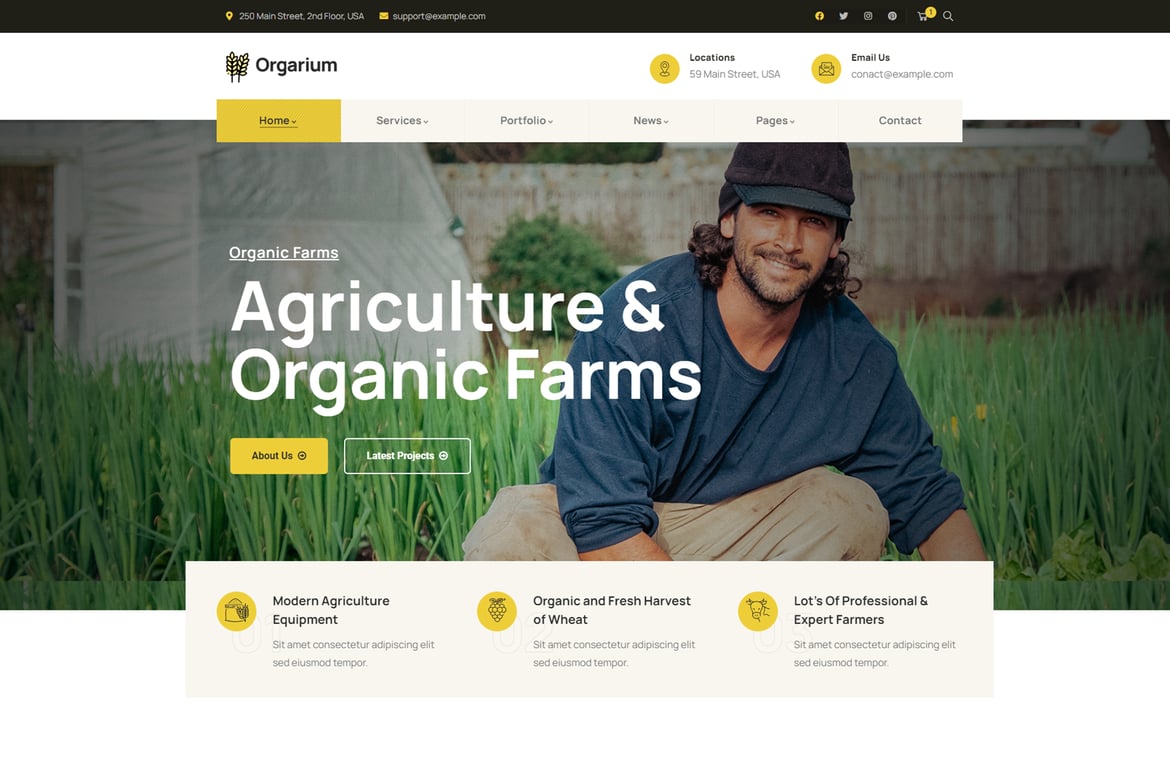 Orgarium - Tema WordPress Pertanian & Organik yang Menarik