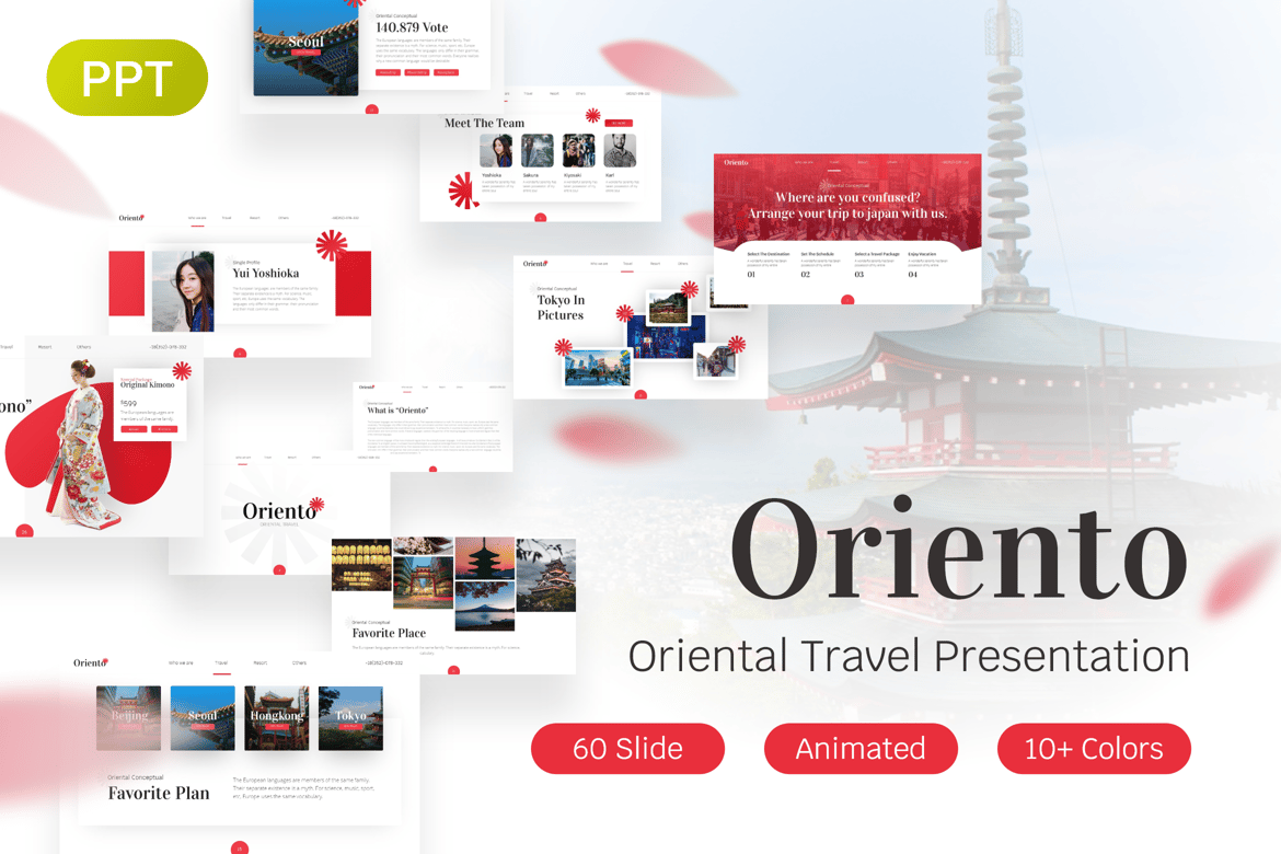 Template PowerPoint Oriento: Keindahan Budaya Timur untuk Presentasi Anda