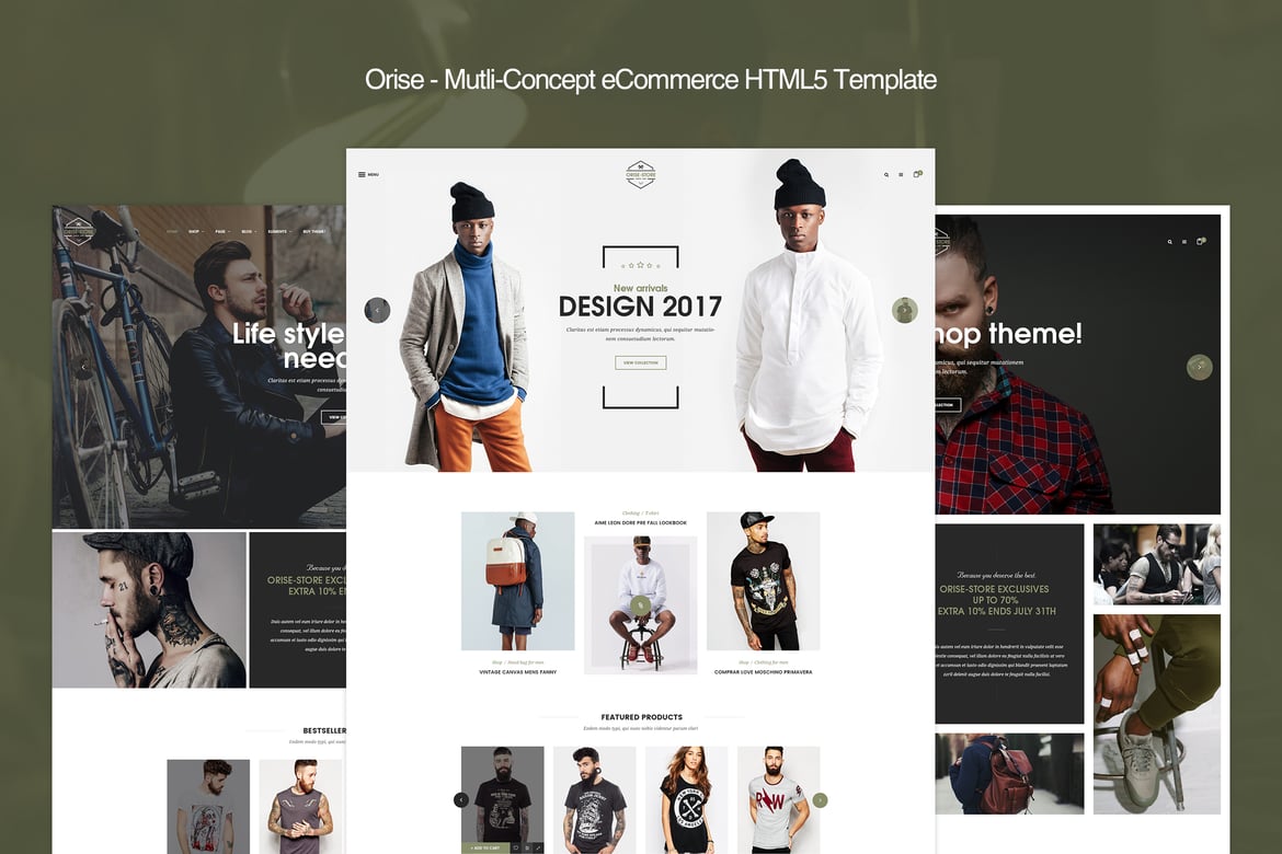 Orise - Template Website eCommerce Serbaguna HTML5
