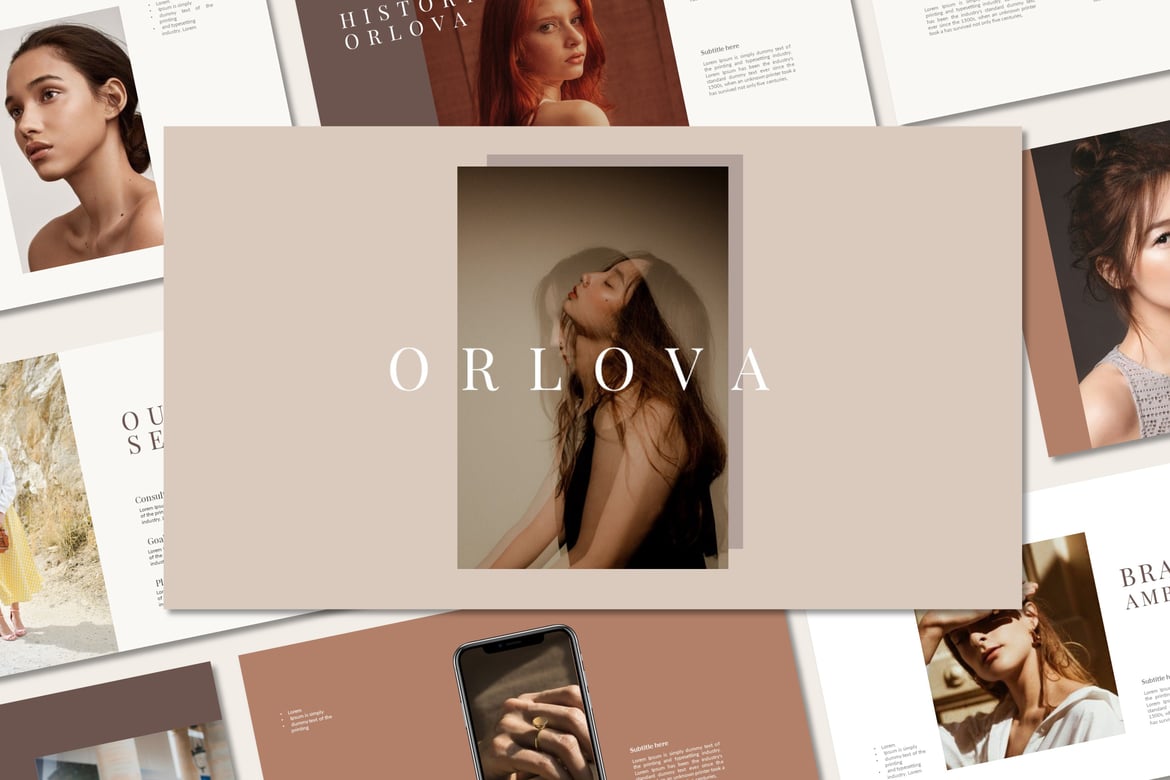 Template Presentasi PowerPoint Orlova yang Menarik dan Profesional