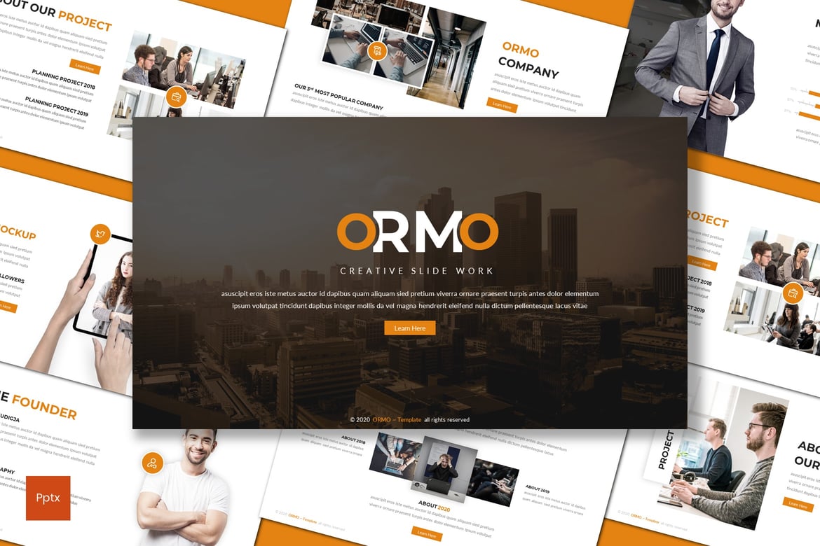 Ormo - Template Presentasi PowerPoint Kreatif dan Minimalis
