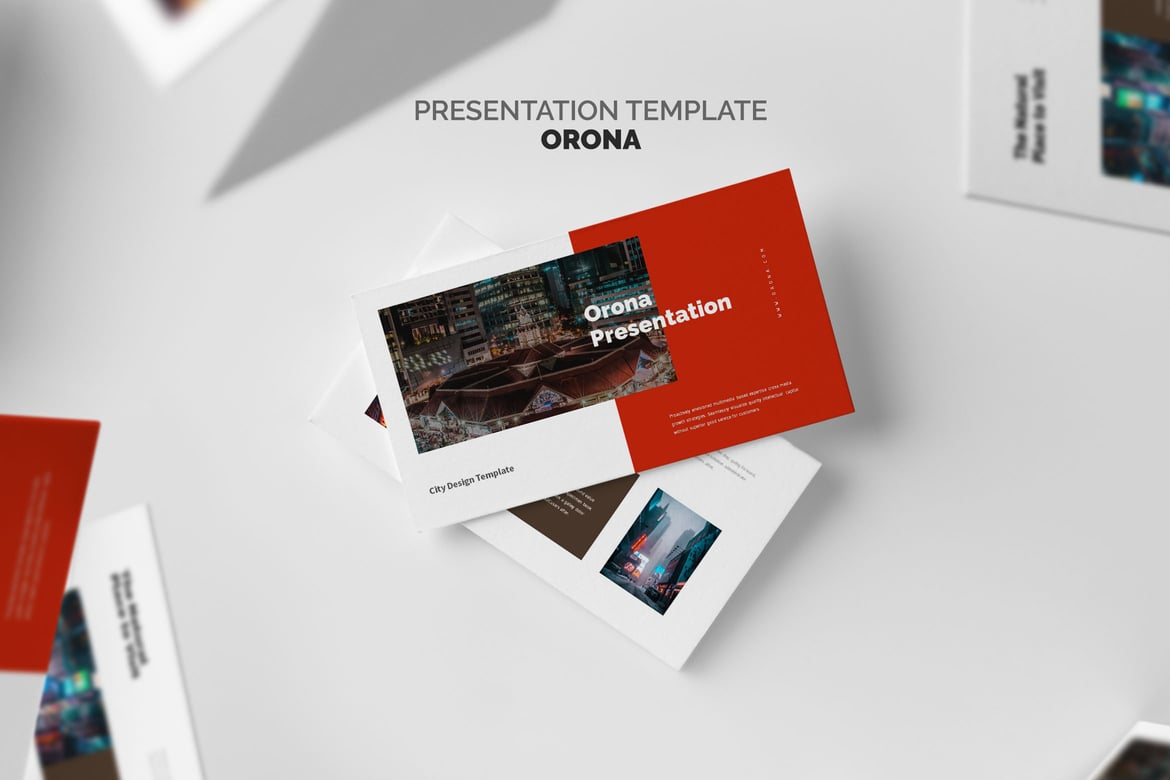 Orona: Template PowerPoint Desain Kota yang Menarik