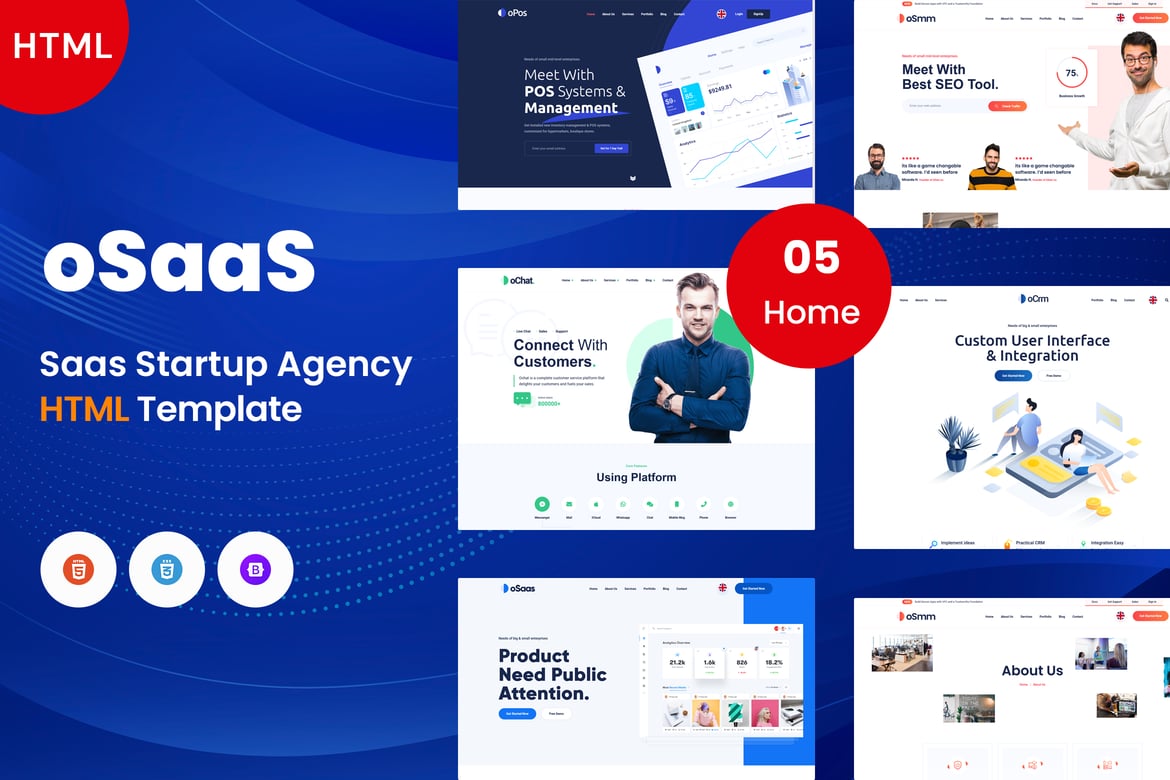 Template Website OSaaS - Solusi Ideal untuk SaaS & Startup Anda