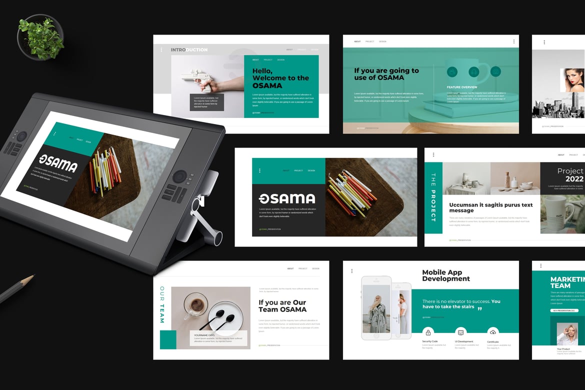 Template PowerPoint Osama: Solusi Presentasi Kreatif Anda
