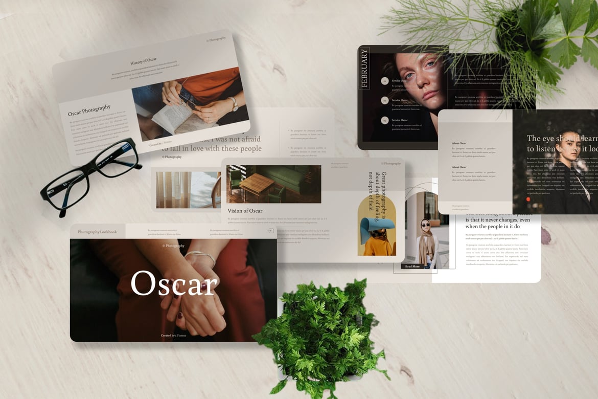 Template PowerPoint Fotografi Oscar - Solusi Presentasi Kreatif Anda