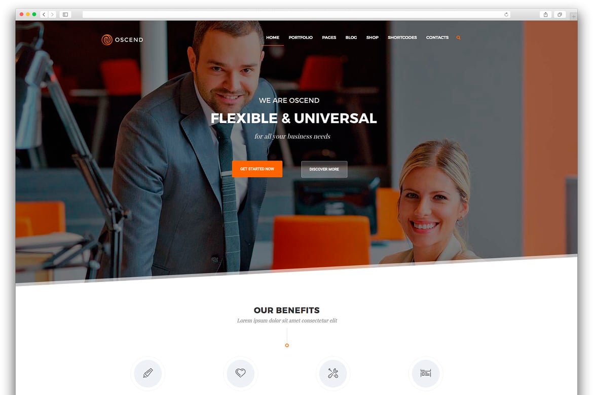 Tema WordPress Oscend Plus - Desain Modern untuk Bisnis Anda