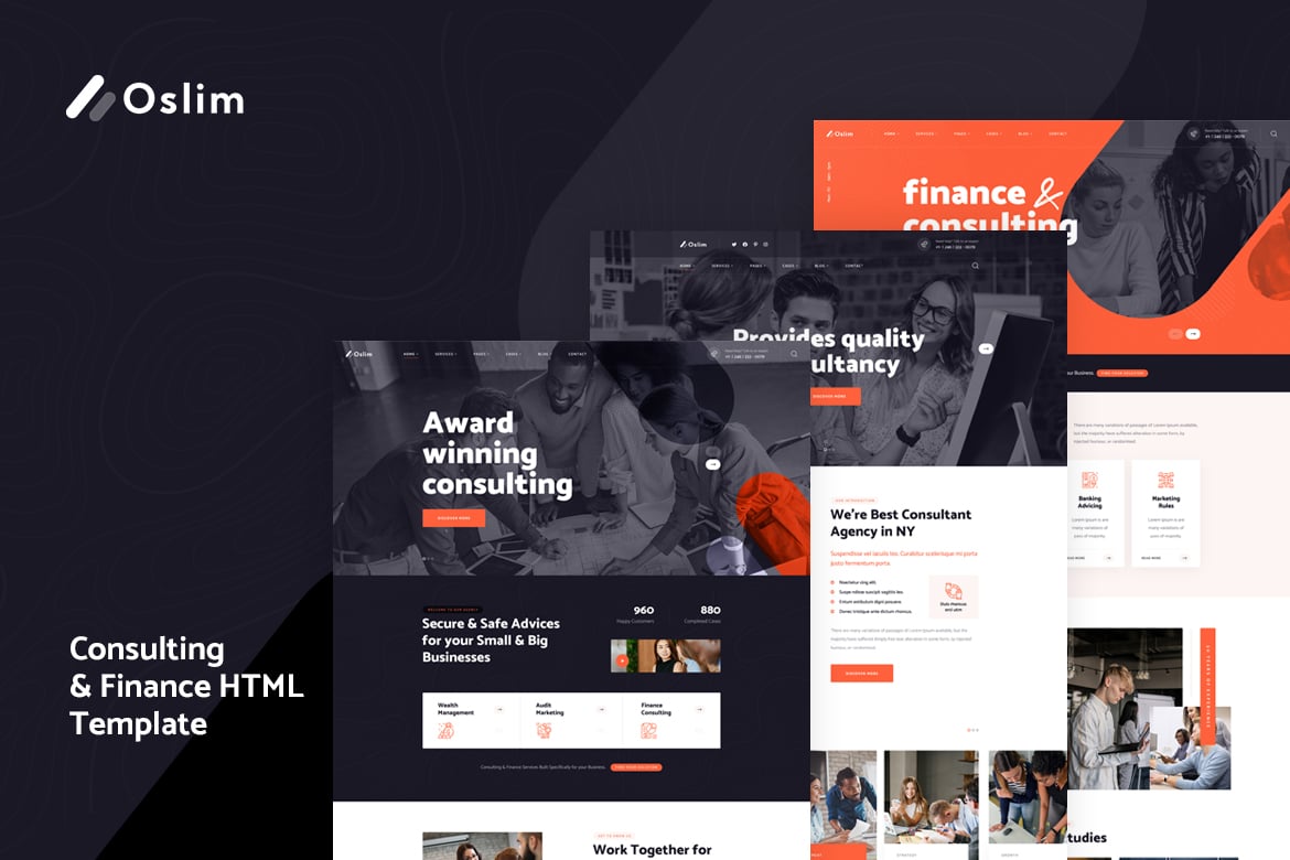 Template Website Oslim - Solusi Konsultasi dan Keuangan yang Serbaguna