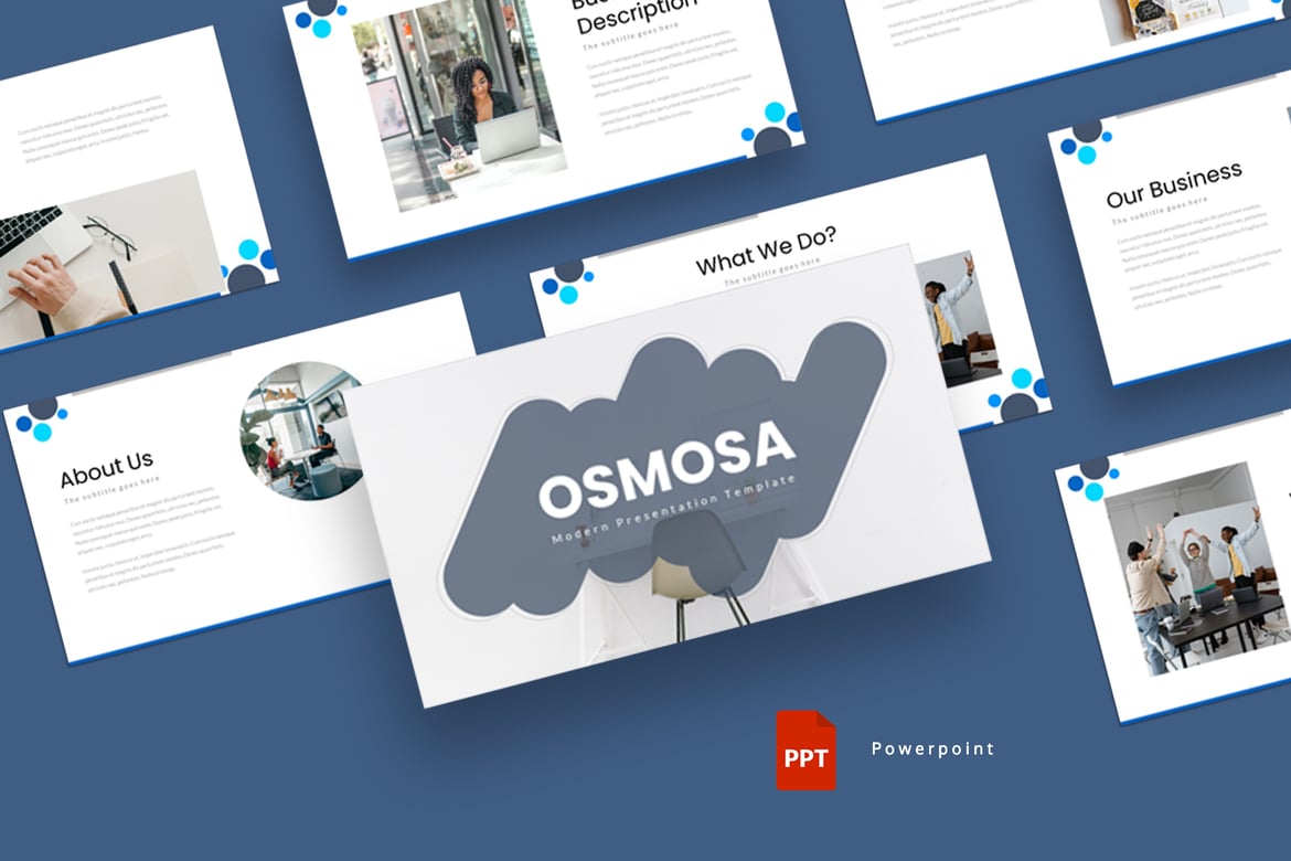 Template PowerPoint Osmosis - Solusi Presentasi Kreatif Anda