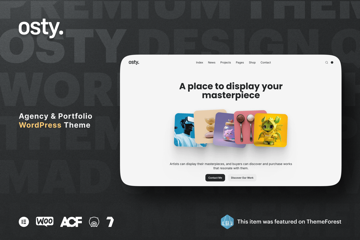 Osty – Tema WordPress Kreatif untuk Agensi dan Portofolio