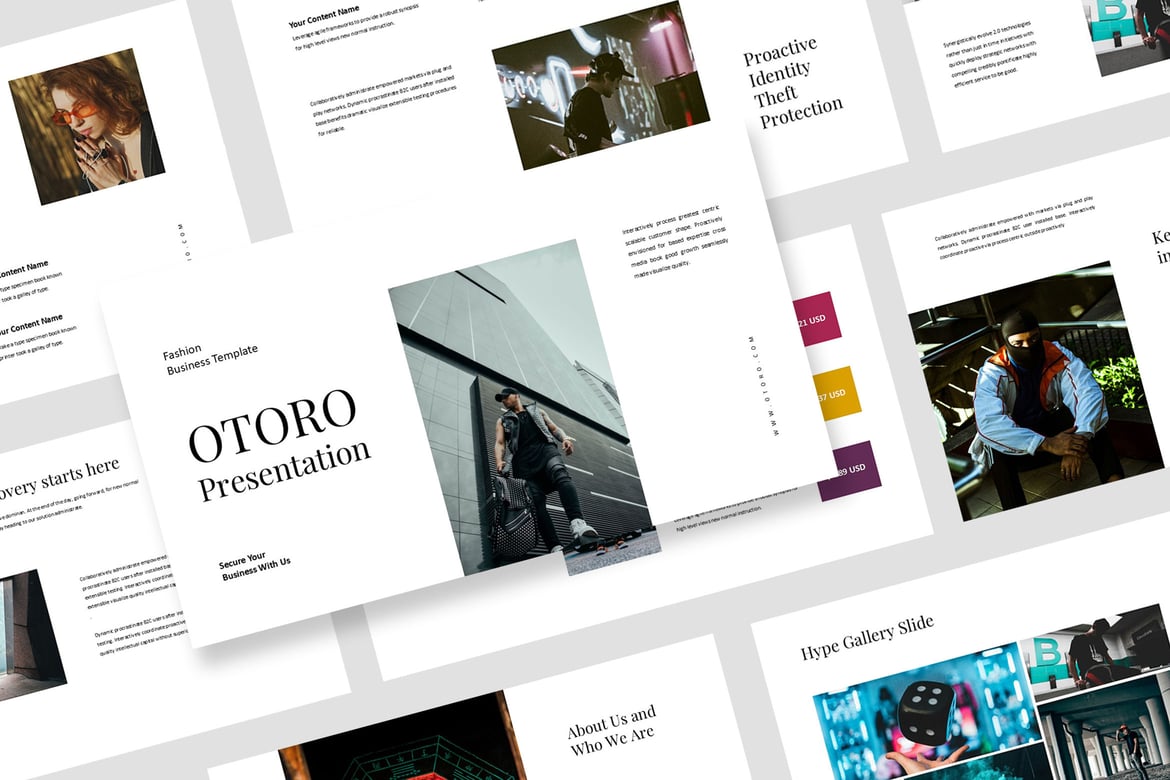 Template Presentasi Fashion Otoro: Pitch yang Memukau untuk Brand Anda