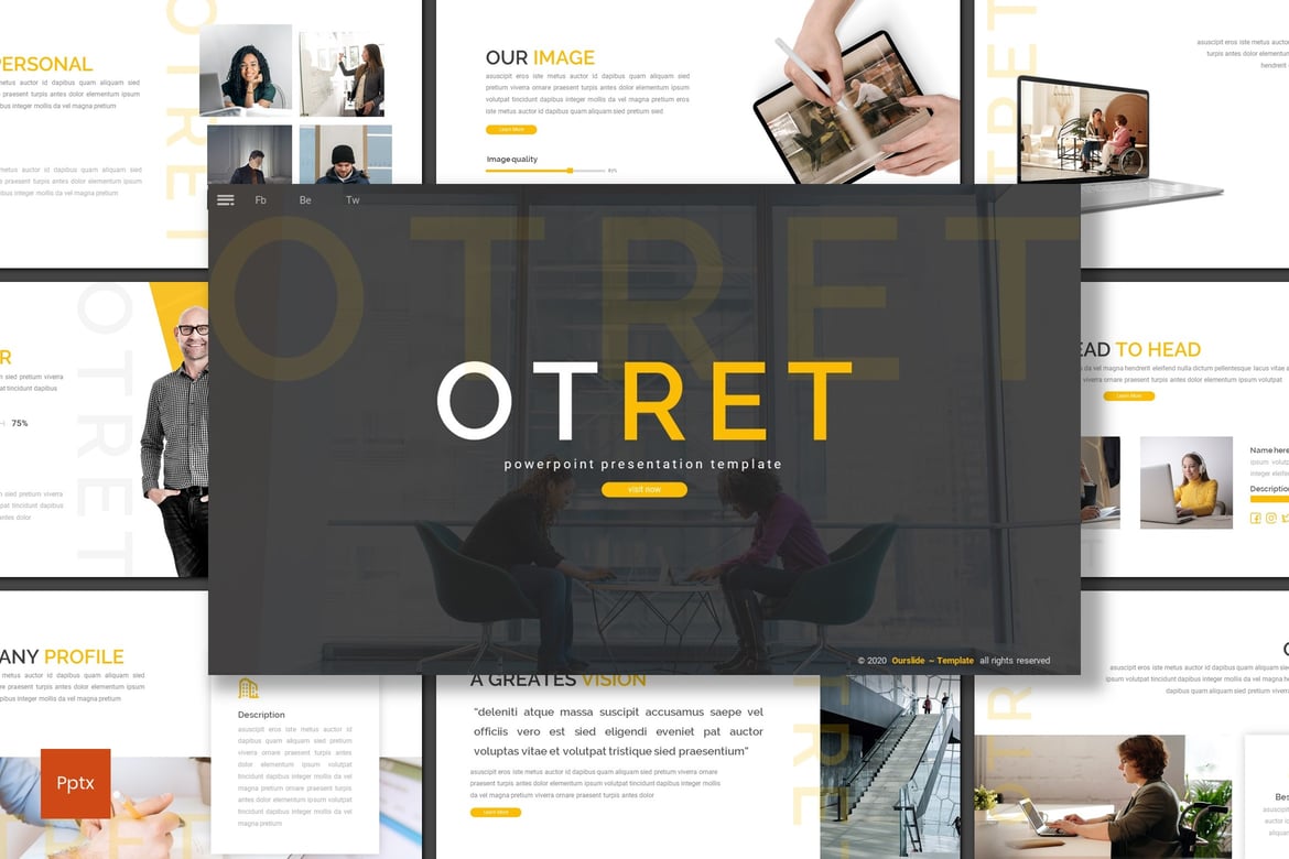 Template PowerPoint Otret - Solusi Presentasi Kreatif dan Profesional