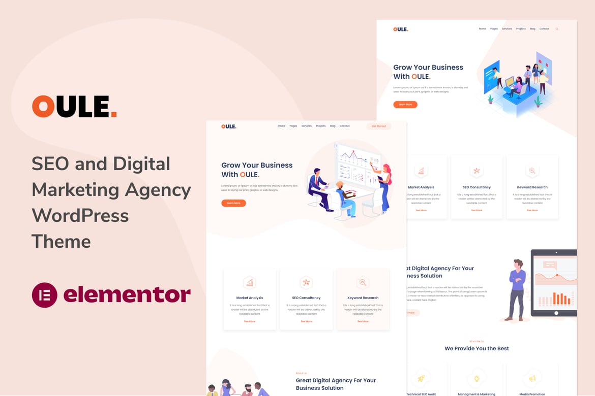 Oule – Tema WordPress untuk Agensi Pemasaran Digital dan SEO