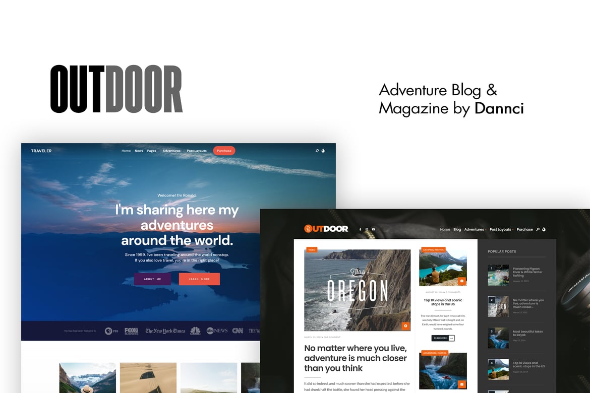 Tema WordPress Outdoor untuk Blog dan Majalah Petualangan