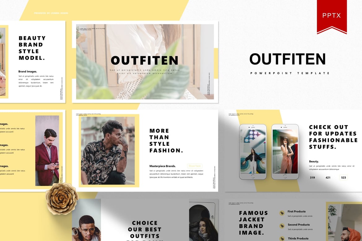 Outfiten | Template Presentasi PowerPoint yang Menarik