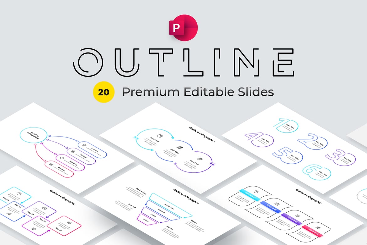 Template PowerPoint Infografis Animasi yang Menarik