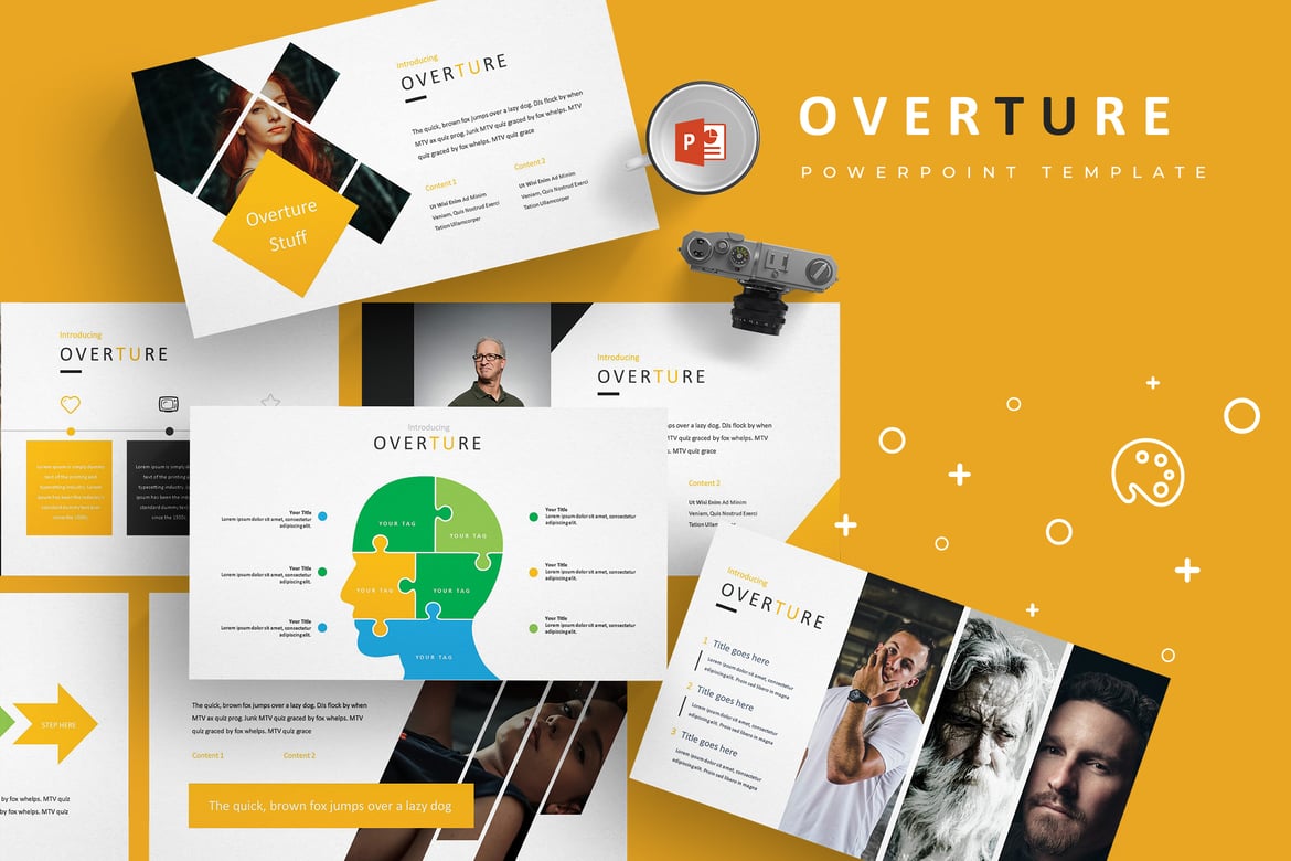 Overture - Template PowerPoint Serbaguna yang Menarik
