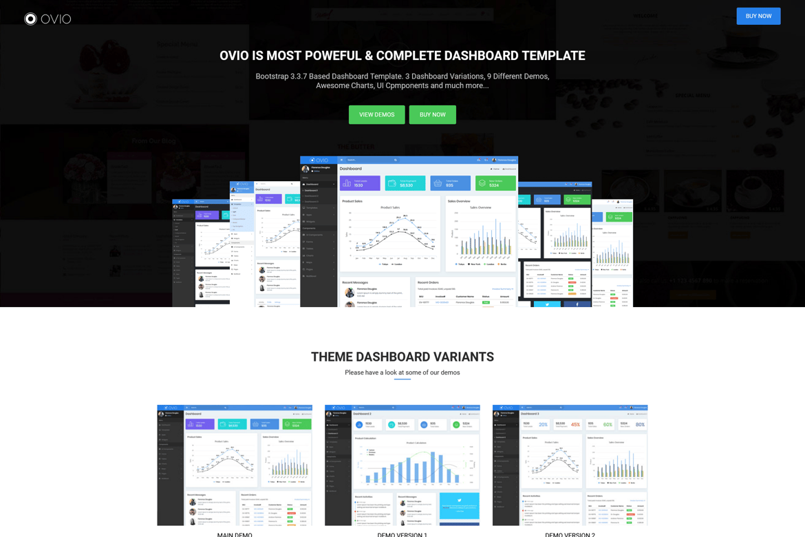 Ovio - Template Web Dashboard Admin Berbasis Bootstrap yang Responsif