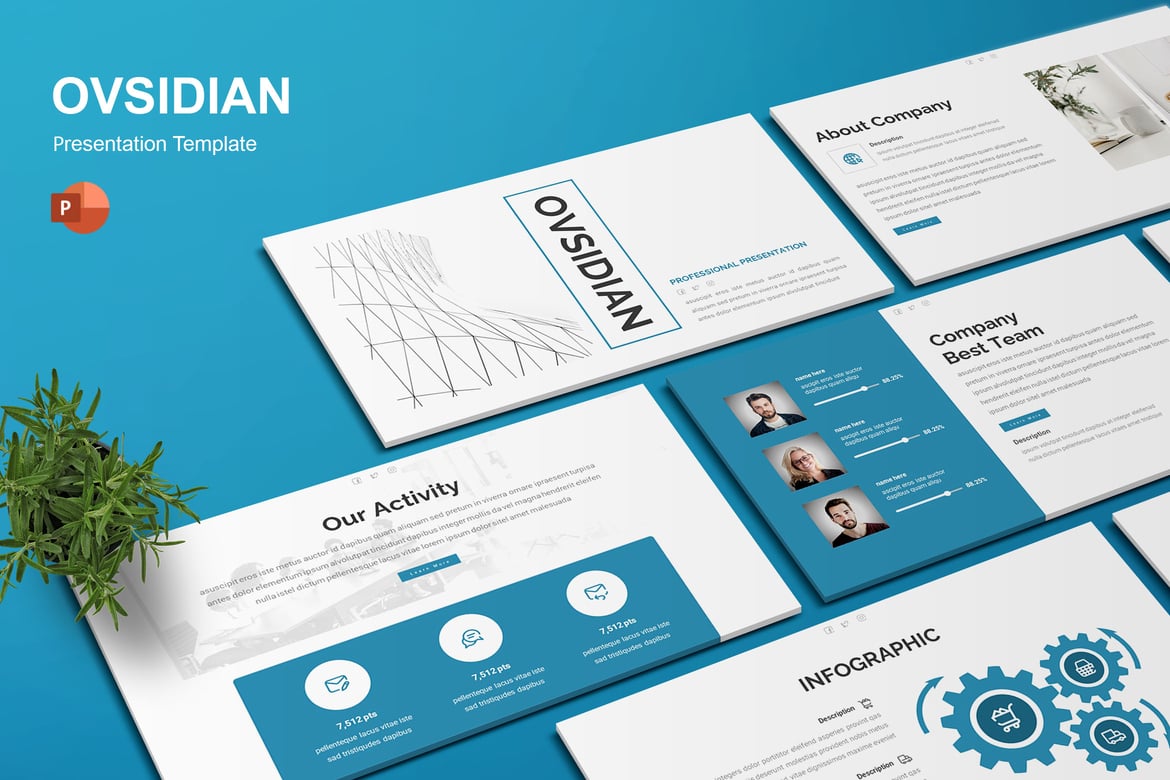 Ovsidian - Template Presentasi PowerPoint Profesional