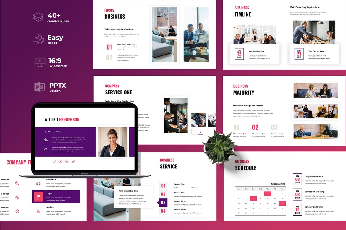Template Powerpoint Bisnis yang Modern dan Kreatif