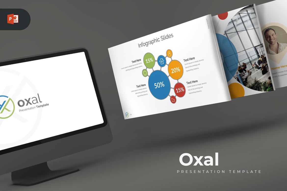 Template PowerPoint Oxal - Presentasi Minimalis dan Kreatif