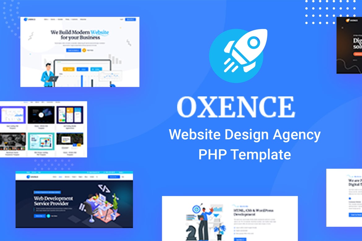 Oxence - Template PHP untuk Agensi Desain Web yang Menarik dan Profesional