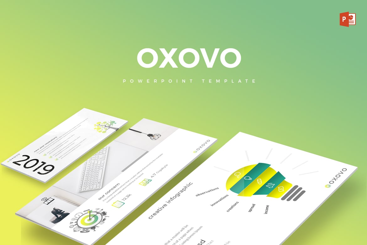 Oxovo - Template Powerpoint Serbaguna yang Menarik