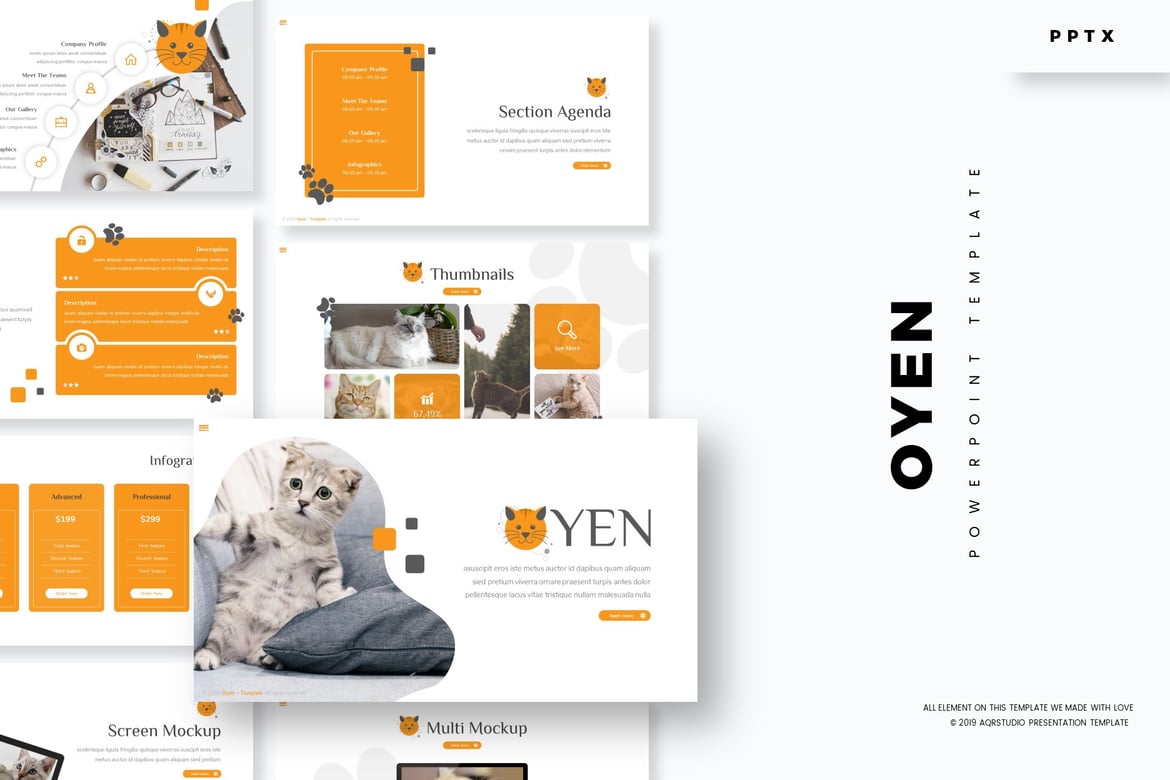Oyen - Template PowerPoint Serbaguna yang Menarik