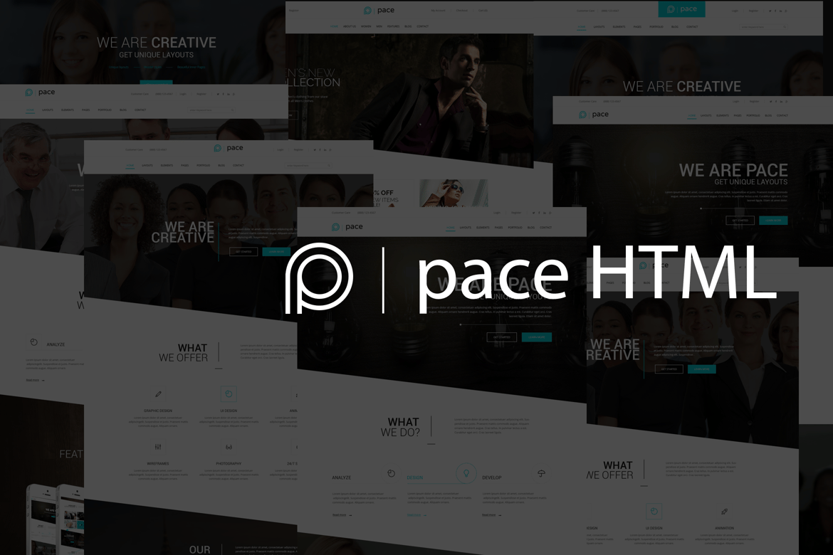 Pace - Template Website HTML5 MultiPurpose Responsif yang Menawan