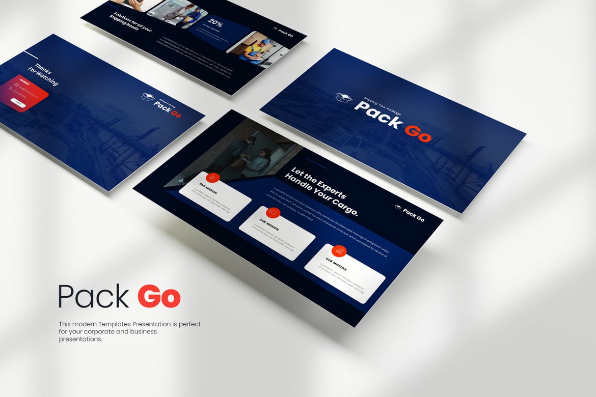 Template Presentasi PowerPoint Pack Go yang Menarik