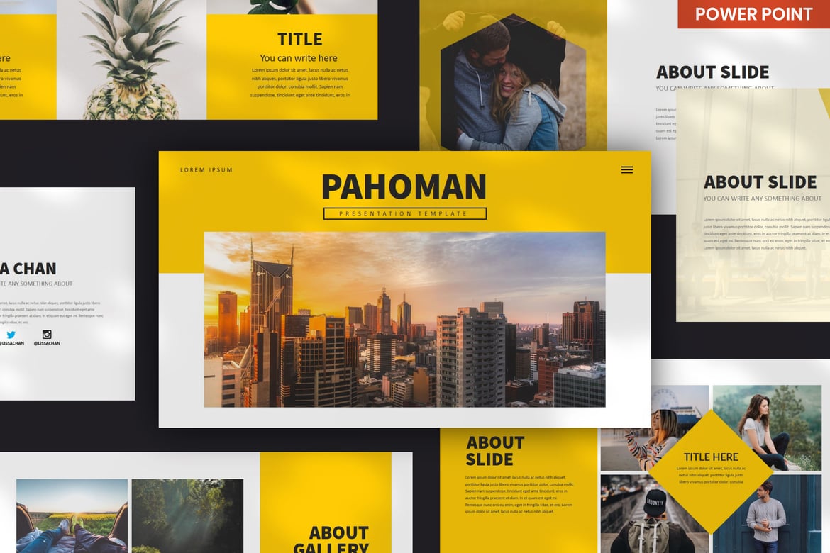 Template Presentasi PowerPoint Pahoman yang Serbaguna