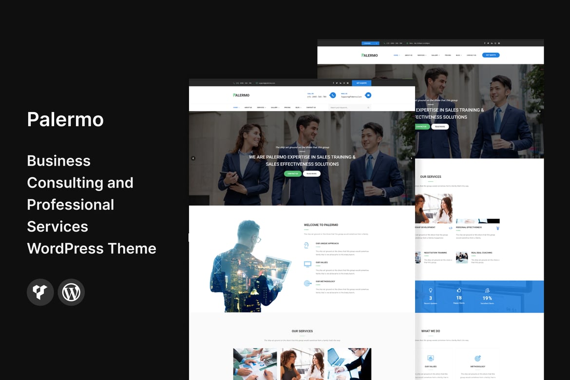 Palermo - Tema WordPress Konsultasi Bisnis yang Menarik