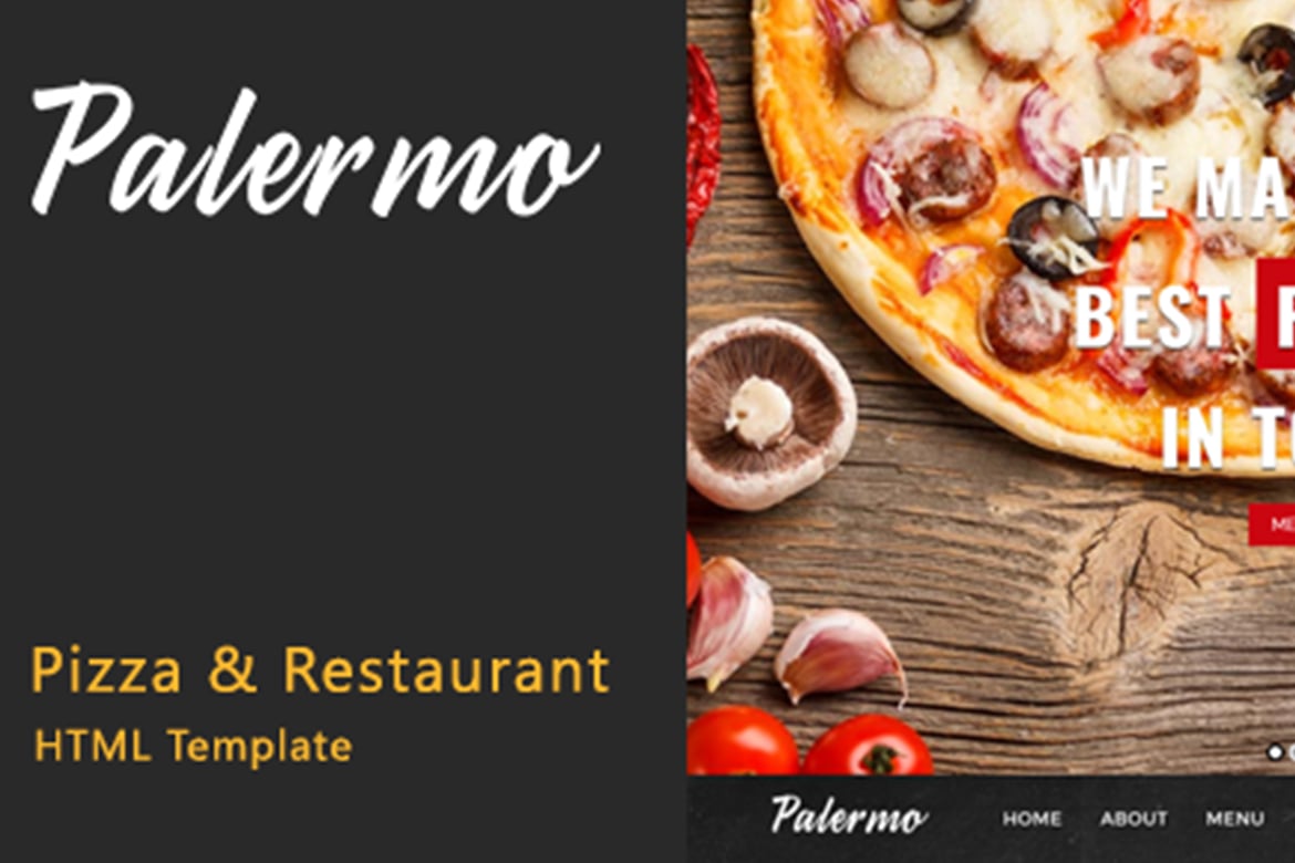 Template Website Palermo - Solusi Desain Pizza & Restoran Anda