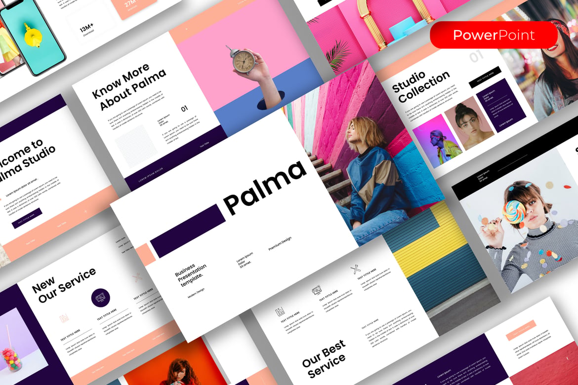 Palma – Template PowerPoint Bisnis Modern