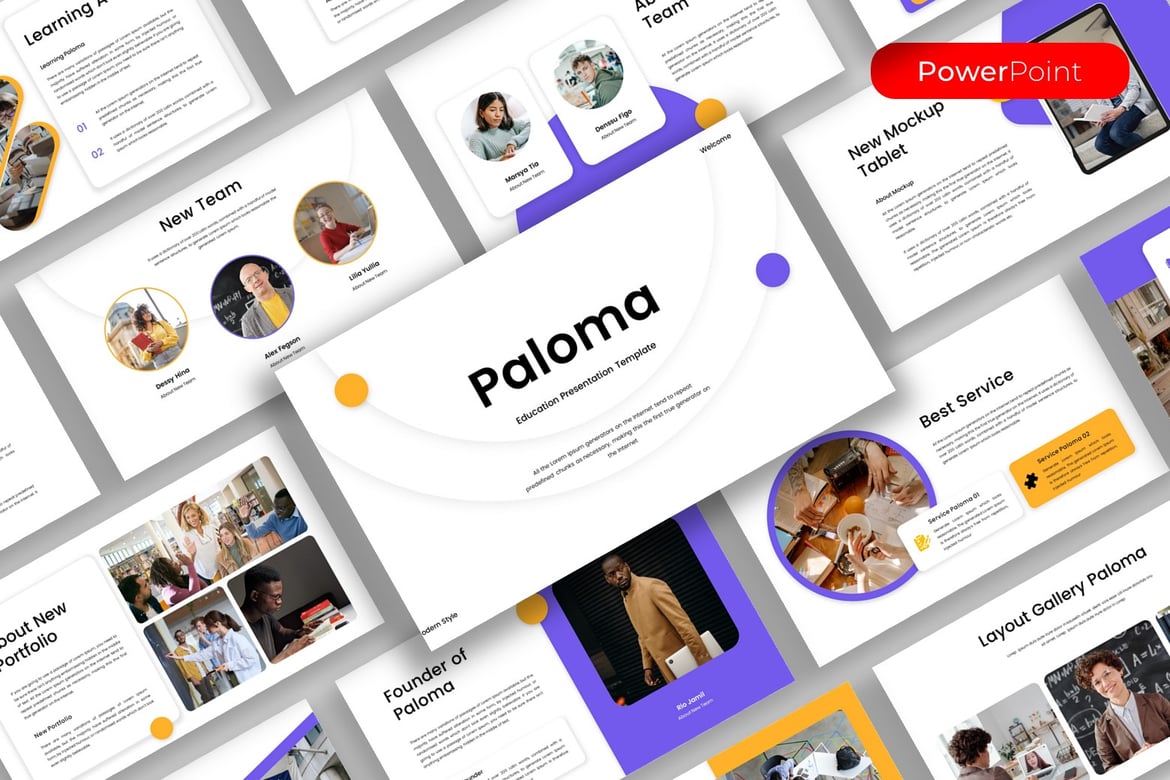 Paloma – Template PowerPoint Bisnis yang Menarik