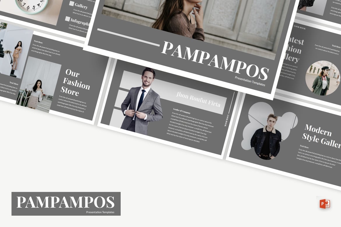 Pampampos - Template PowerPoint Modern dan Elegan